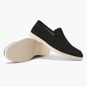 Old Money Suede Loafers Black